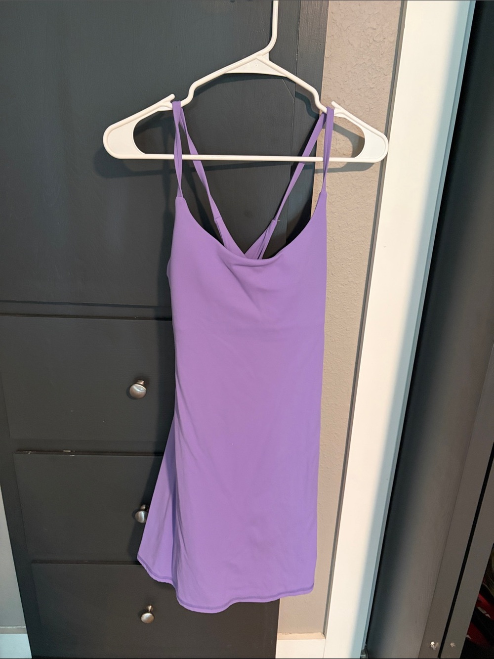 HALARA Lilac Double-Strap Mini Dress